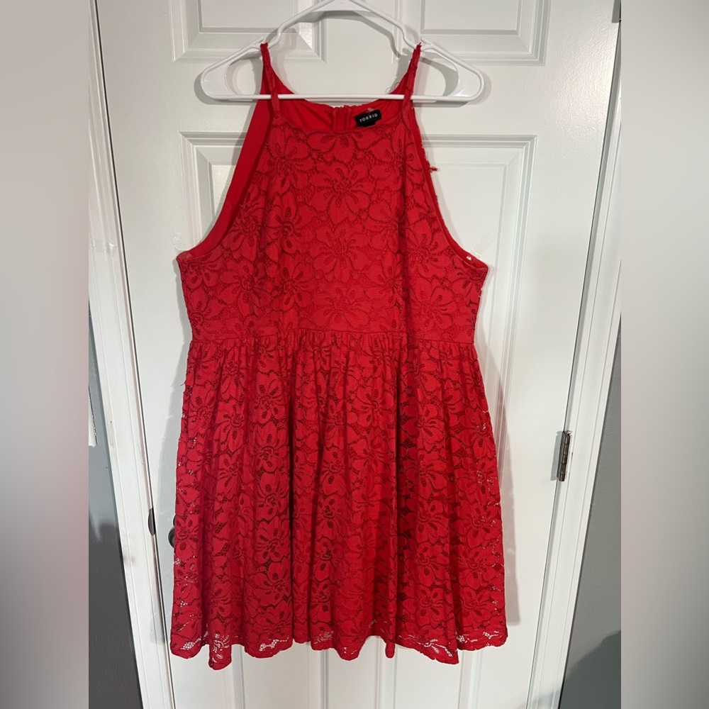 Torrid - Red Lace Dress - size 22